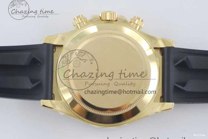 MiroTime 0517 Daytona 116518 TWF 1:1 Best Edition 904L Steel Black Gold Dial on Oysterflex Strap A Comfortable 2422